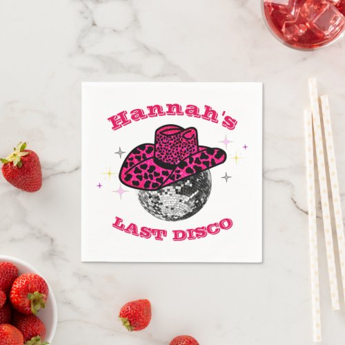  Cool Disco Cowgirl  Bachelorette Party   Napkins