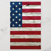 Cool Distressed American Flag Wood Rustic (Front)