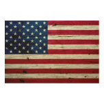 Cool Distressed American Flag Wood Rustic Wood Wall Decor at Zazzle