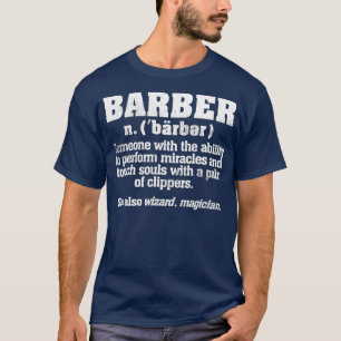 Cool Distressed Best Barber Definition Gift T-Shirt