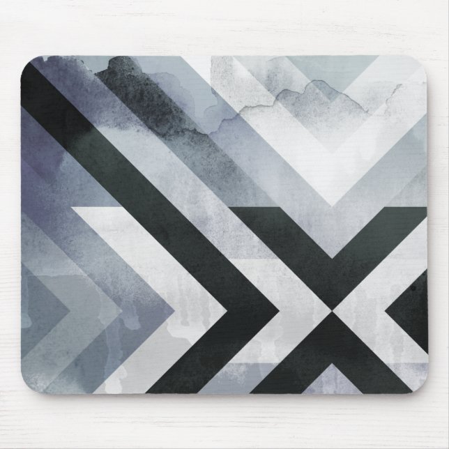 Cool Distressed Gray Decorative Design Mouse Pad (Front)