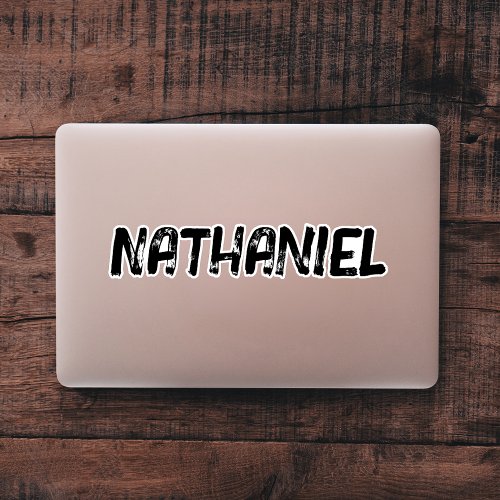 Cool Distressed Grunge Custom Name Laptop Sticker