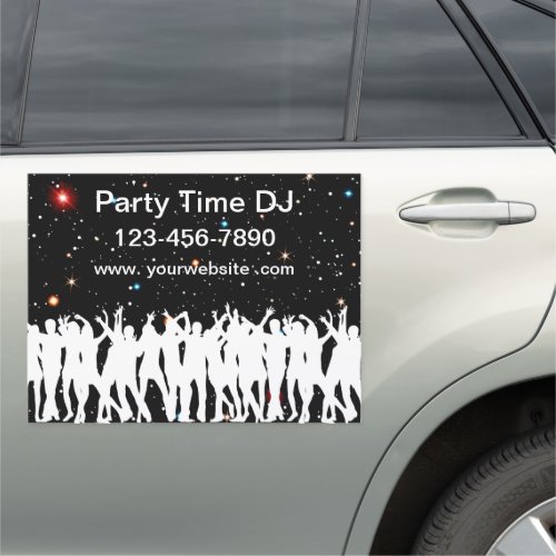 Cool DJ Business Advertising Car Magnets