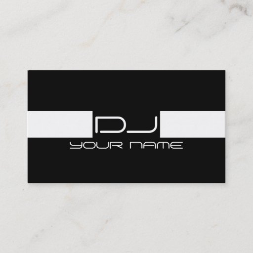 Customizable Cool DJ Business Card
