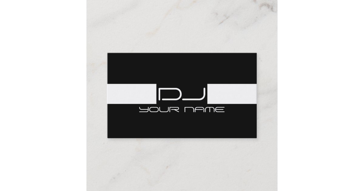 Cool DJ Business Card Zazzle