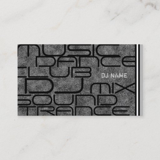 Customizable Cool DJ Business Card