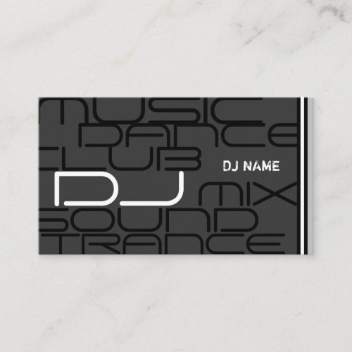 Cool DJ Business Card
