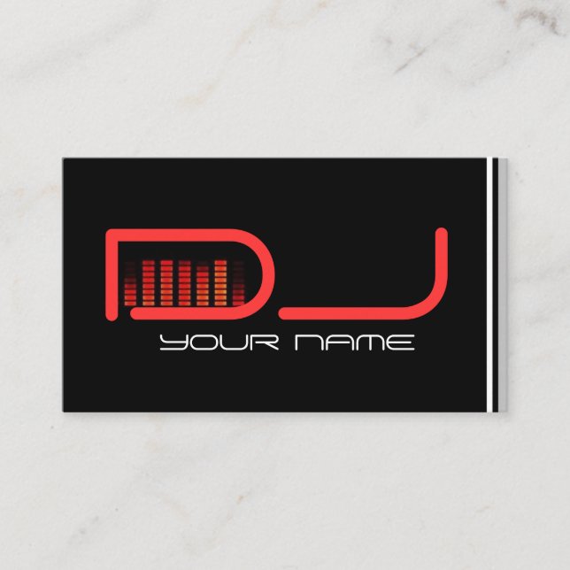 Cool DJ Business Card (Front)