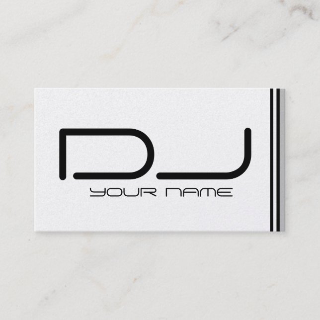 Cool DJ Business Card (Front)