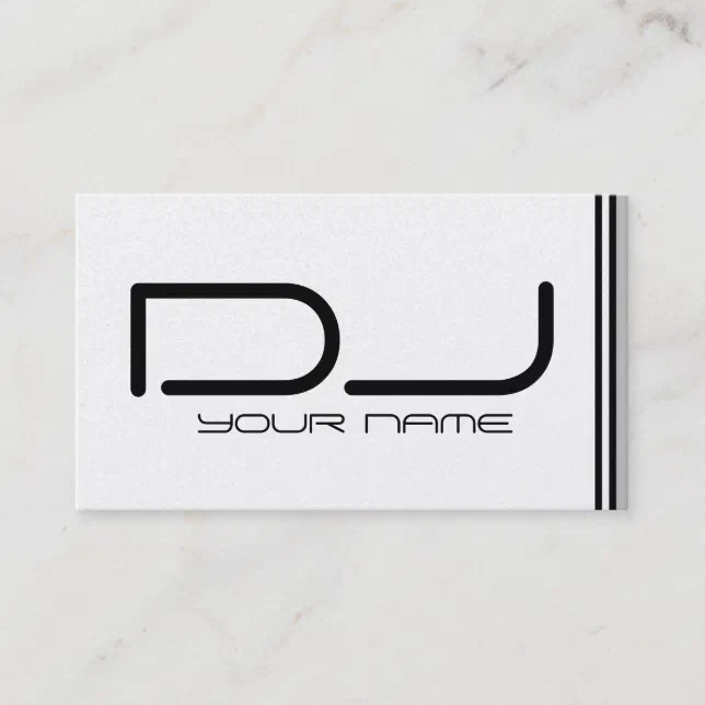 Cool DJ Business Card Zazzle