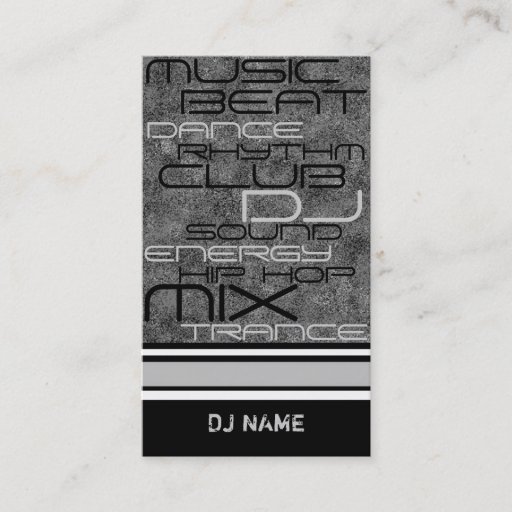 Customizable Cool DJ Business Card