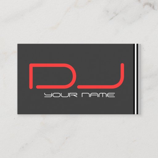 Customizable Cool DJ Business Card