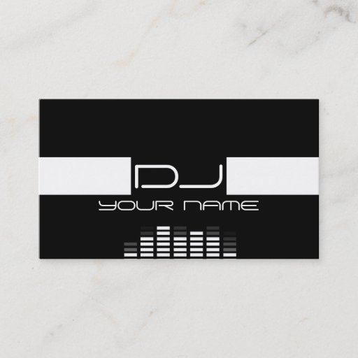 Customizable Cool DJ Business Card