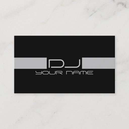 Customizable Cool DJ Business Card