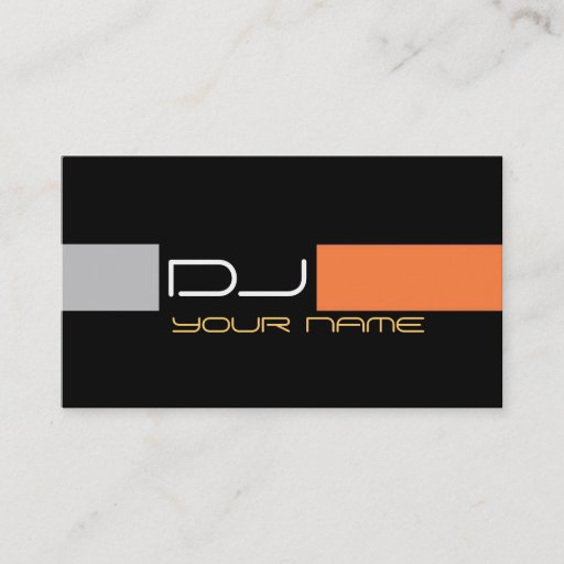 Customizable Cool DJ Business Card