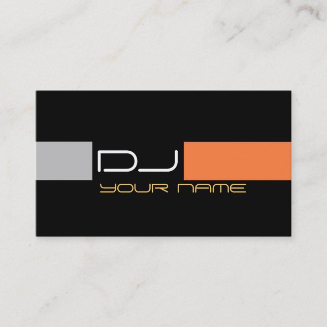 Cool DJ Business Card (Front)