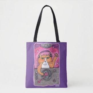 Cool Dj Cat Marker Art Illustration Design Fun