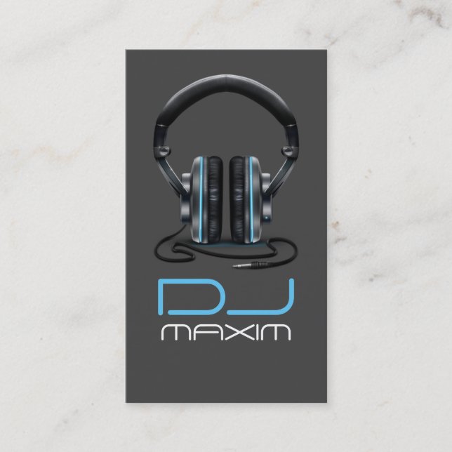 Cool DJ Music Business Card (Front)