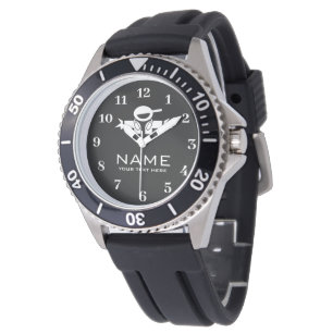Cool DJ watch with custom name on the dial plate