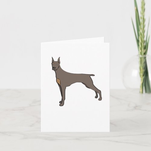 Cool Doberman Pinscher  Card