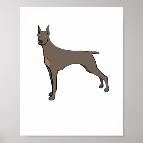 Cool Doberman Pinscher  Poster