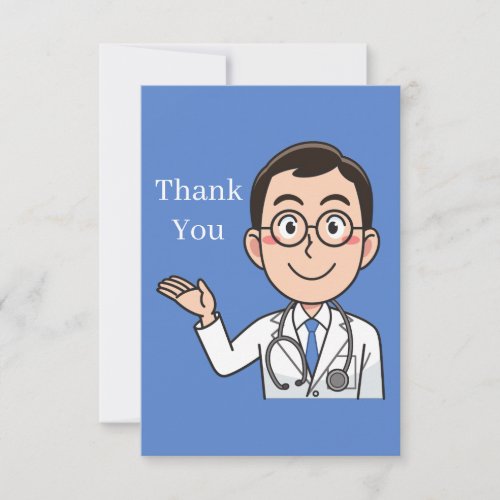 cool Doctor add sentiment Thank You Card