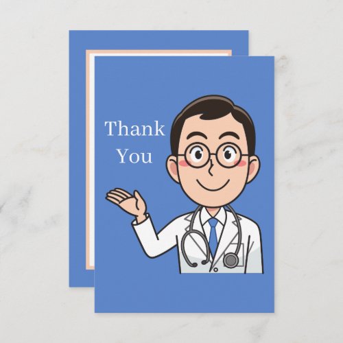 cool Doctor add sentiment Thank You Card