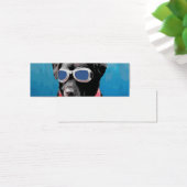 Cool Dog Black Lab Red Bandana Blue Goggles (Desk)