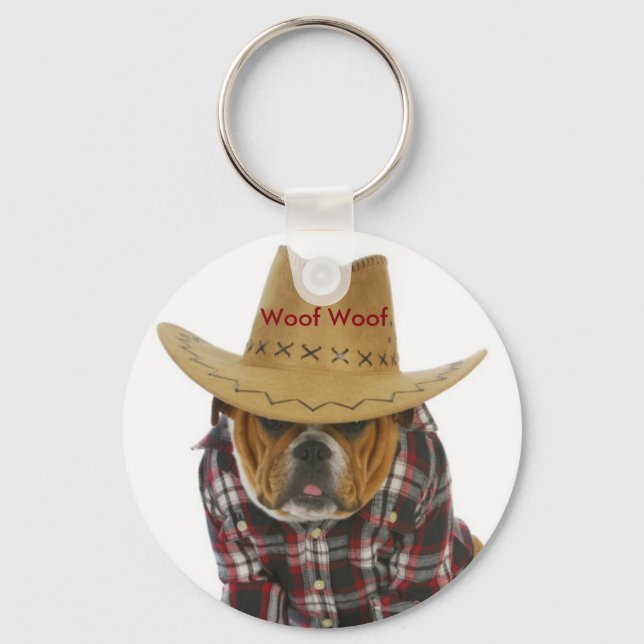 Cool dog design Keychain (Front)