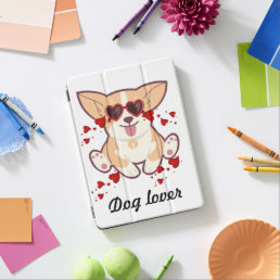 Cool dog ,dog lover valentine&#39;s day  iPad air cover