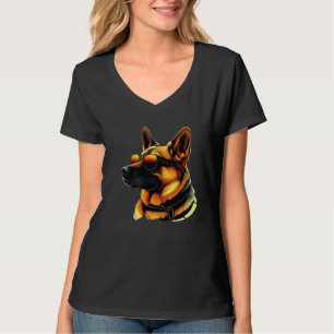 Cool Dog Face with Sunglasses T-Shirt