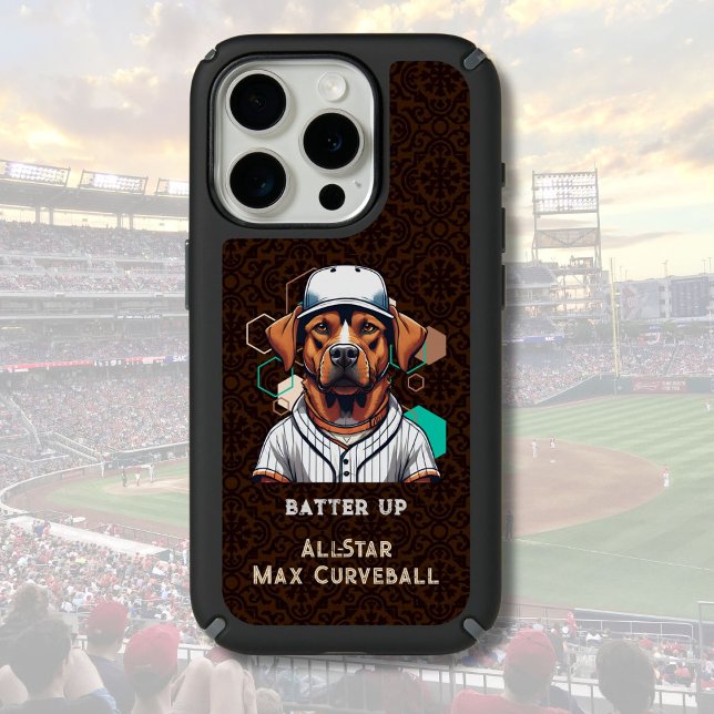 Cool Dog Gifts for Baseball Players Lovers Coaches Speck iPhone Case (Cool Dog Gifts for Baseball Players Lovers Coaches)