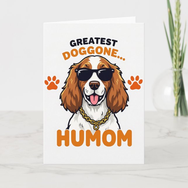 Cool Dog Great Humom Card (Front)