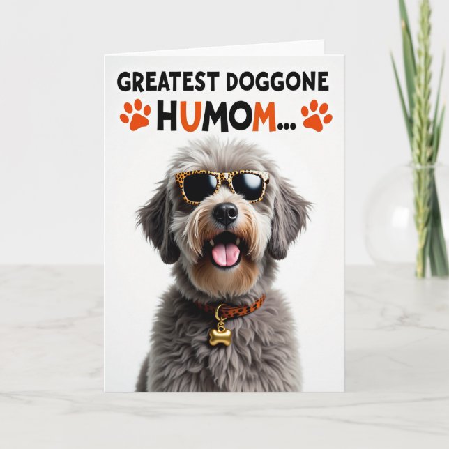 Cool Dog Great Mom Card (Front)