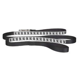 Cool Dog headphones Cute Pets Black and white ink Pet Leash