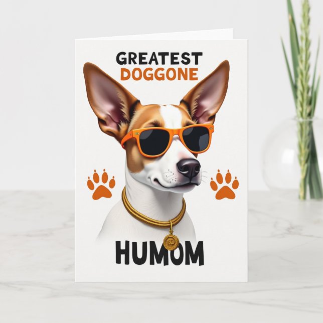 Cool Dog Humom S Day Card (Front)