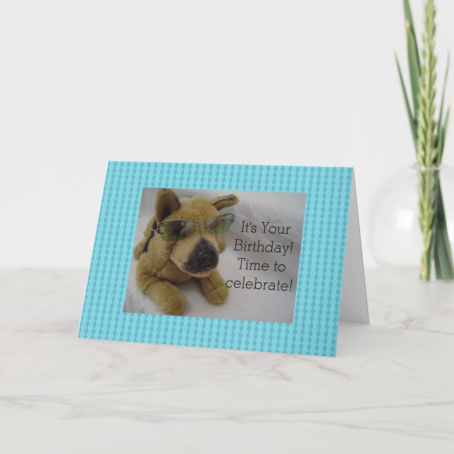 Cool Dog, It's Your Birthday! Card (Front)