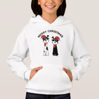 Cool Dog Merry Christmas Hoodie