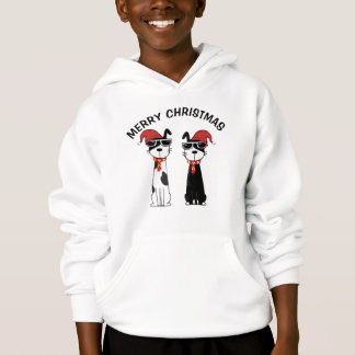 Cool Dog Merry Christmas Hoodie