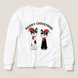 Cool Dog Merry Christmas Tri-Blend Shirts