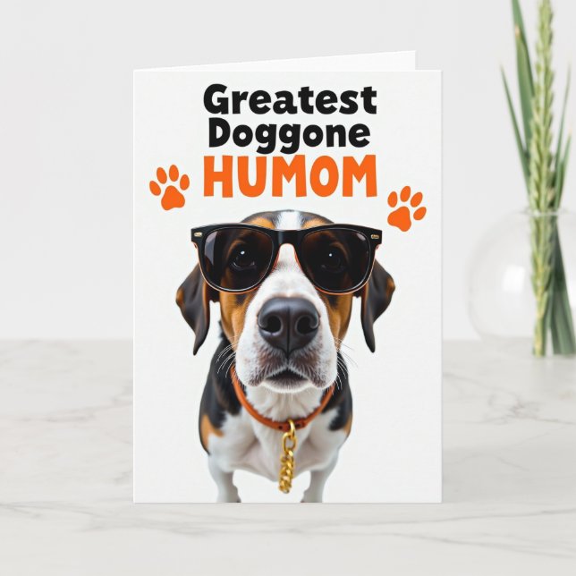 Cool Dog Mom Greatest Card (Front)