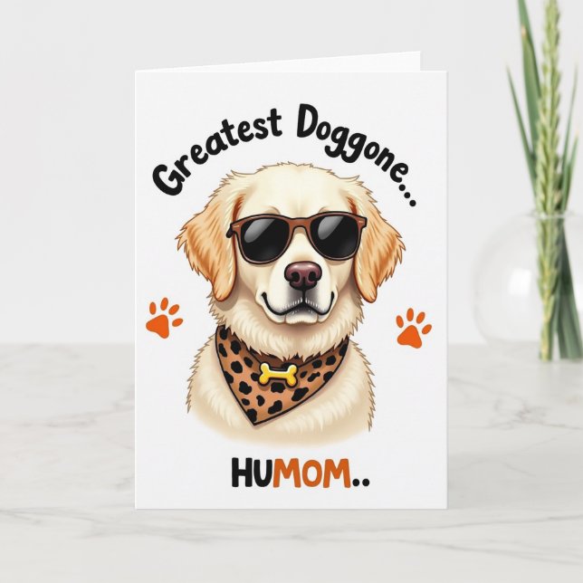 Cool Dog Mothers Day Best Friend Card (Front)