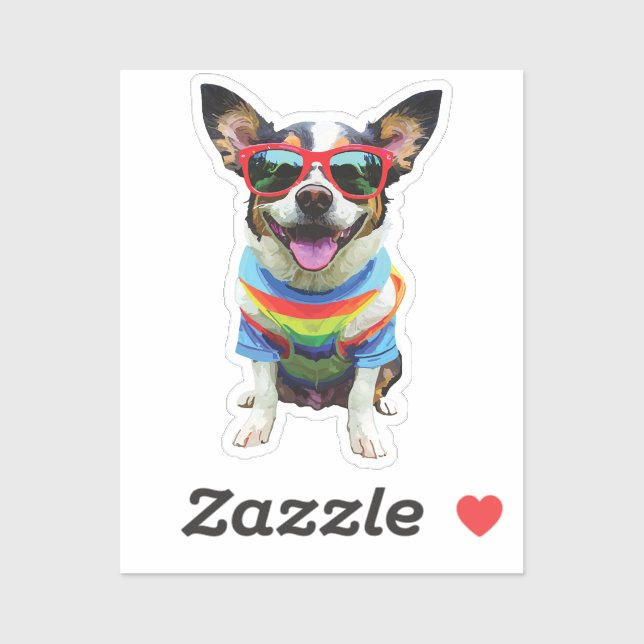 cool dog sticker (Sheet)