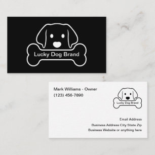 Cool Dog Theme Double Side Business Cards