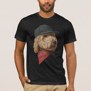 Cool Dog with Cap & Bandana T-Shirt   Stylish Dog 
