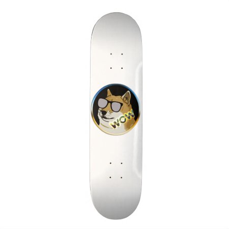 Cool Doge : Dogecoin Is Wow! Skateboard Deck