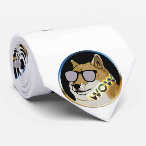 Cool Doge : Dogecoin is WOW! Tie | Zazzle