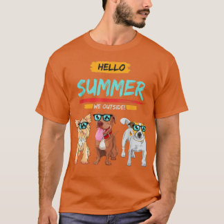 Cool Dogs Who Loves Summer T-Shirt
