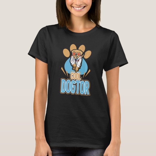 Cool Dogtor Dog  Women Corgi Doggy Love  1 T-Shirt (Front)