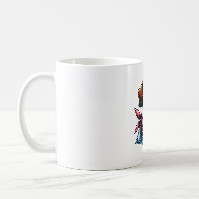 Cool Dogzz a cool Jack Russell Terrier with sungla Coffee Mug (Left)